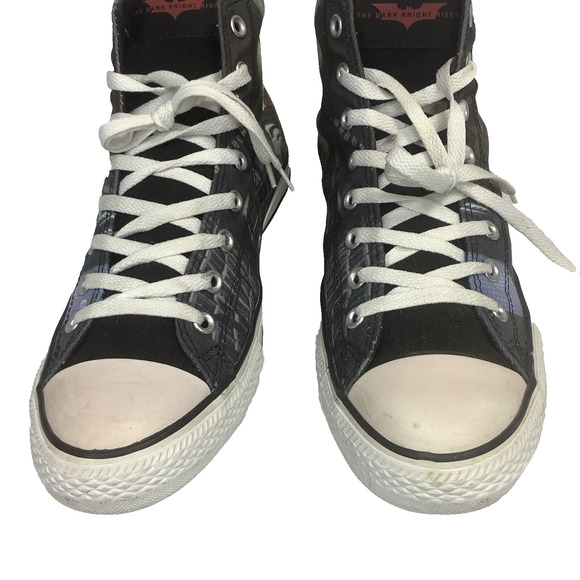 Converse Batman THE DARK KNIGHT RISES, Mens 11, Womens 13 - Chuck Taylor - NICE - Picture 9 of 12